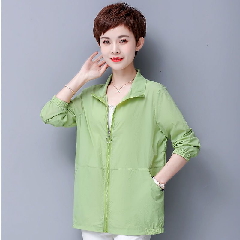 2023 new large size loose thin sun protection clothing for women 4050 years old middle-aged mother summer Korean style sun protection clothing jacket