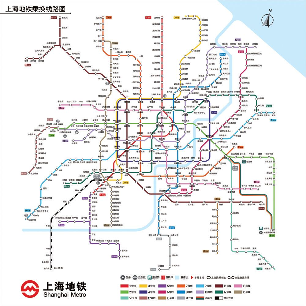 上海地铁线路图 放大,上海地铁2021年线路图 2021新版上海地铁换乘线路图墙贴轨道交通网络示意图