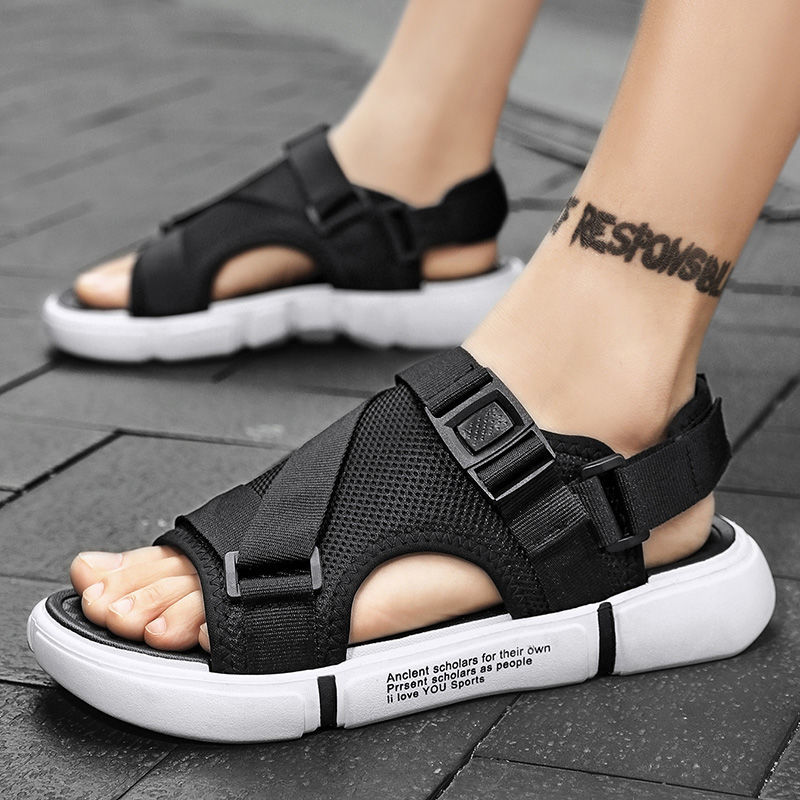 Men's summer sandals and slippers wear  new fashion dual-use beach shoes men's trendy non-slip wear-resistant casual all-match