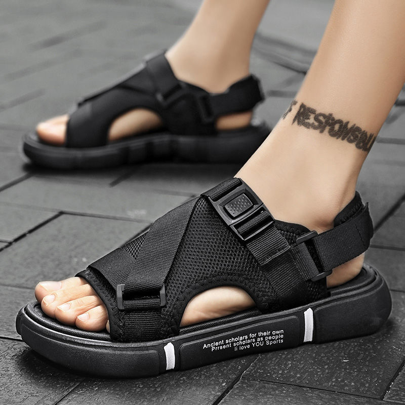 Men's summer sandals and slippers wear  new fashion dual-use beach shoes men's trendy non-slip wear-resistant casual all-match