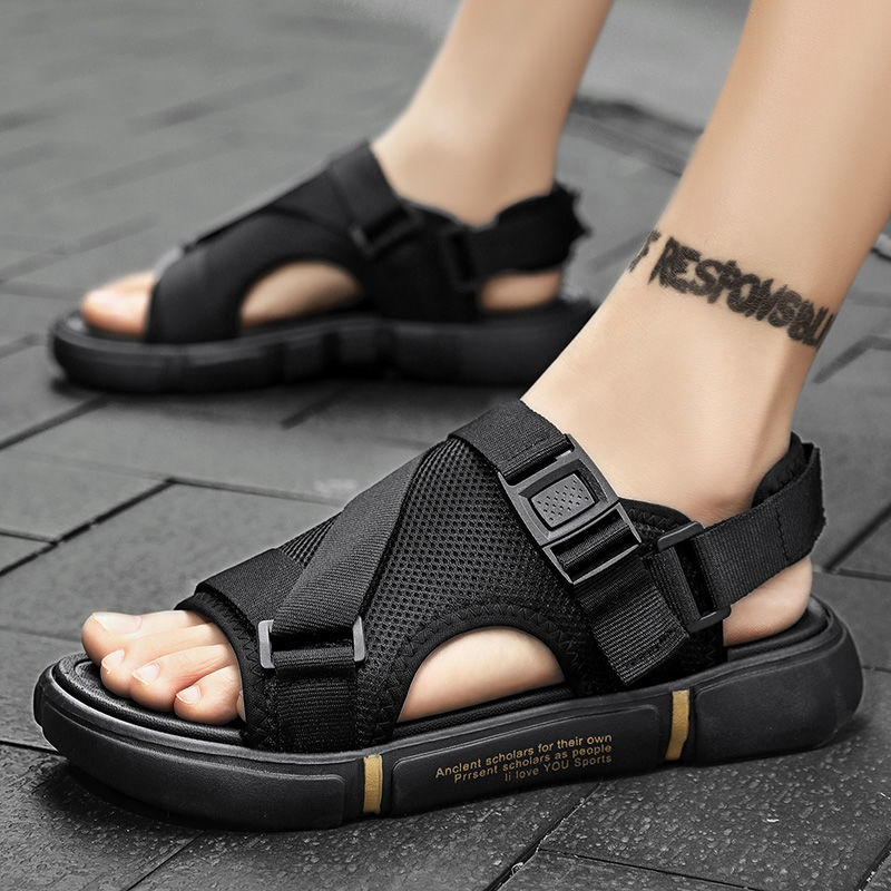 Men's summer sandals and slippers wear  new fashion dual-use beach shoes men's trendy non-slip wear-resistant casual all-match