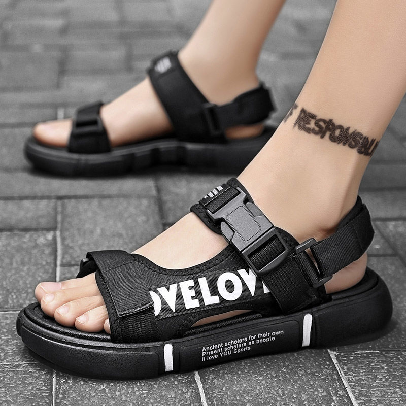 Men's summer sandals and slippers wear  new fashion dual-use beach shoes men's trendy non-slip wear-resistant casual all-match