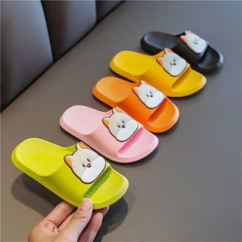Children's slippers summer men and women middle and large children wear non-slip soft bottom children's slippers bathroom baby home slippers indoor and outdoor