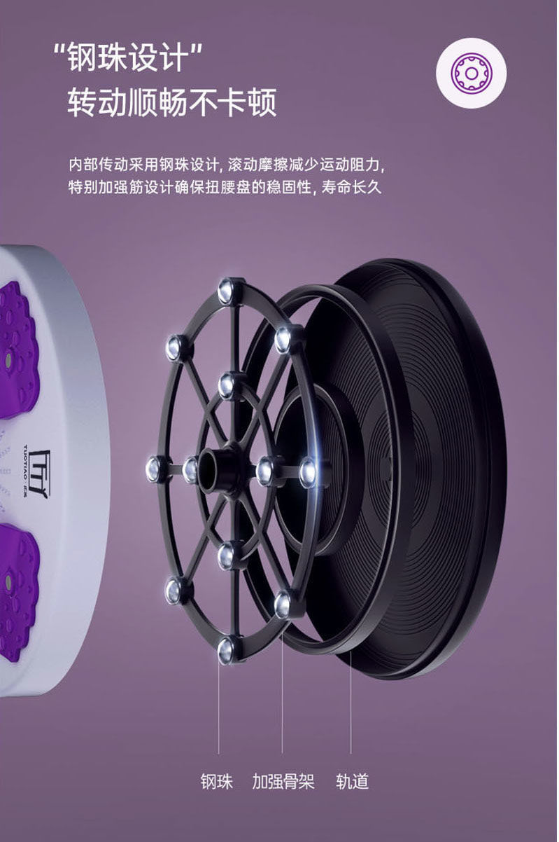 【承重240斤】扭腰盘减.肥瘦腰扭腰机家用多功能美腿收腹机旋转盘