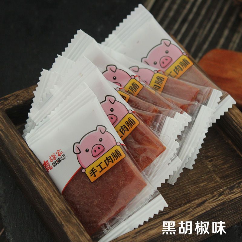 猪肉脯干独立小包装猪肉铺靖江猪脯肉干肉铺网红零食特产小吃批发主图7