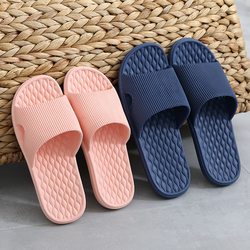 Home ladies summer sandals and slippers indoor bathroom bath non-slip deodorant wear-resistant soft-soled slippers men