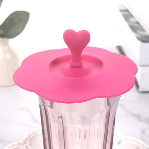 食品级硅胶杯盖防尘环保硅胶杯盖陶瓷水杯杯盖通用马克杯可夹勺盖