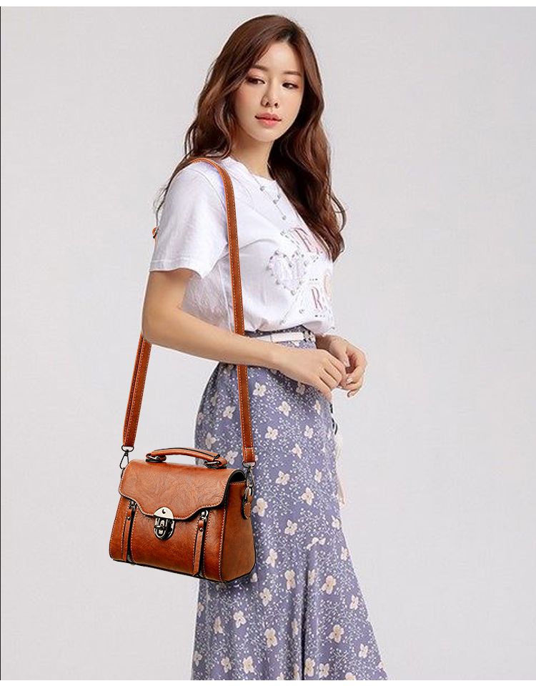 Boyatu per le donne 2024 Nuova borsa alla moda, vera trama versatile morbida pelle borsa quadrata piccola da donna_voghion.com