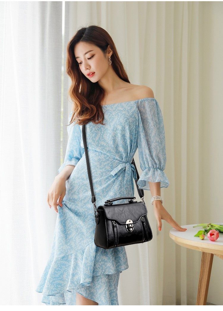 Boyatu per le donne 2024 Nuova borsa alla moda, vera trama versatile morbida pelle borsa quadrata piccola da donna_voghion.com