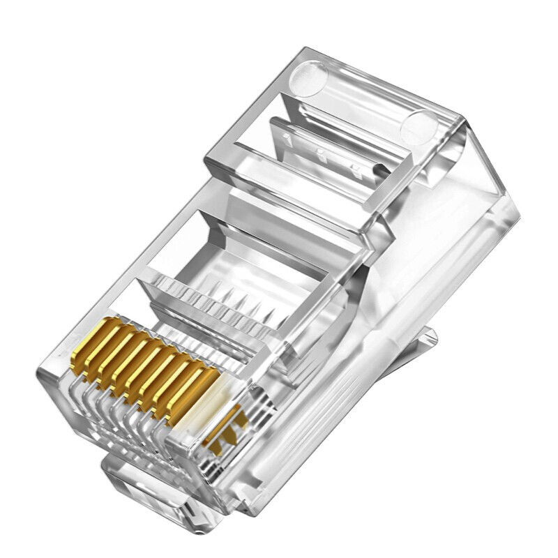 Super five types of crystal head RJ45 network crystal head 8P8C computer network cable connector Cat5e crystal head 8 core COB