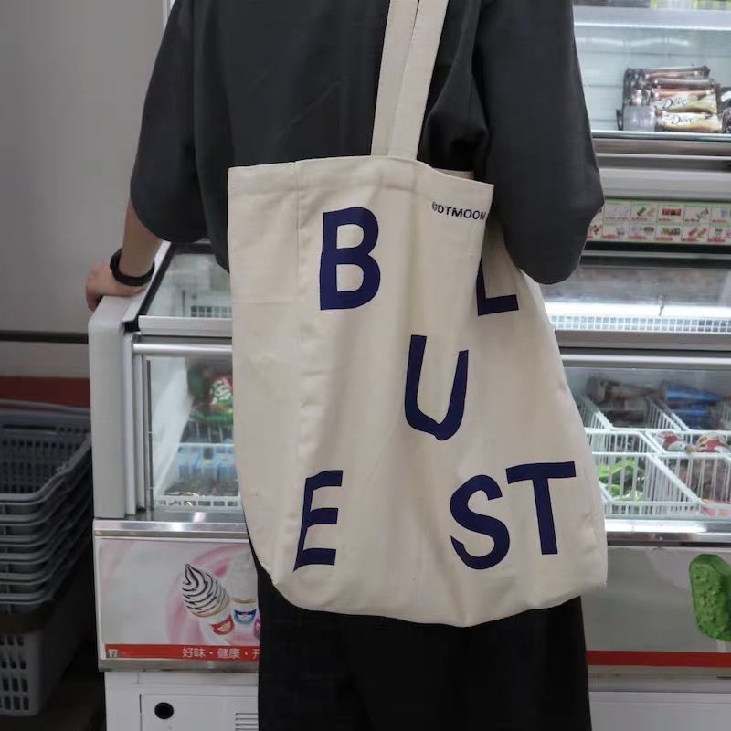 包包女2021新款isn帆布包女學生韓版學院風單肩手提大容量帆布袋