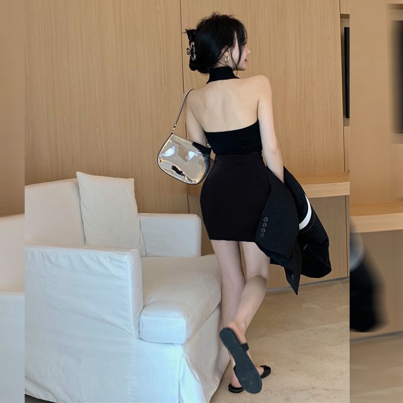 37749-超短裙包臀裙小个子半身裙145矮个子2021新款显高短裙子性感包裙-详情图