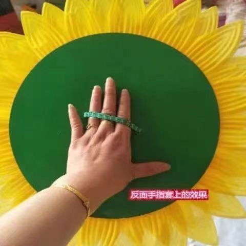 仿真花党旗向日葵手拿花批发舞蹈道具花表演运动会出场国旗太阳花 虎窝拼