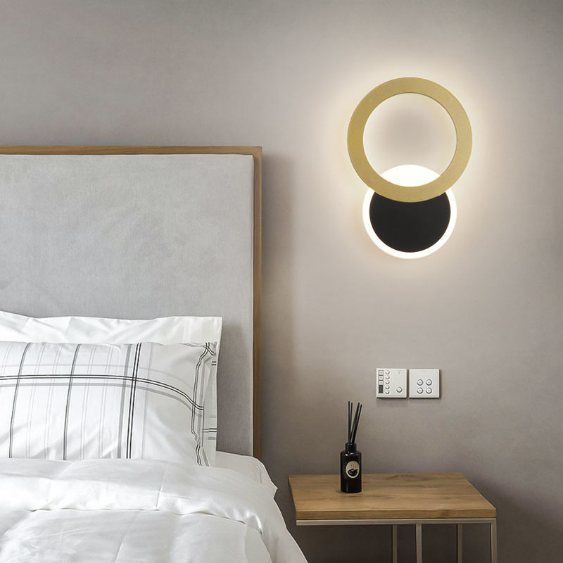 现代简约极简壁灯床头灯走廊墙壁卧室床头背景墙壁过道led灯具
