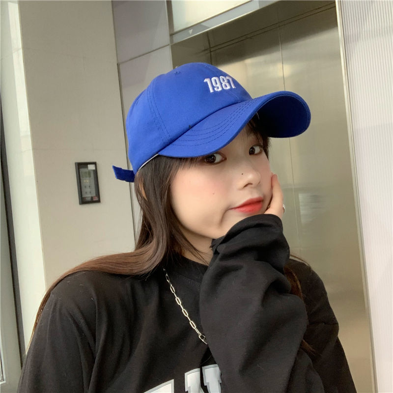 Vitality candy-colored hat women's summer simple letter embroidery peaked cap baseball cap spring and autumn Korean version of the tide street men