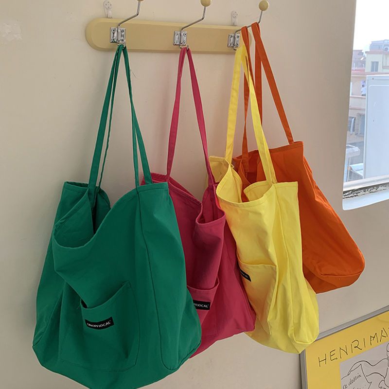 Large-capacity single shoulder canvas bag for women summer 2023 new internet celebrity hot style tote bag fashionable versatile crossbody bag