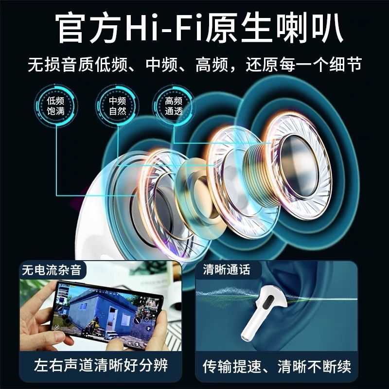 75841-华强北4代洛达1562A1000无线蓝牙耳机Pro3降噪光感苹果安卓适用-详情图