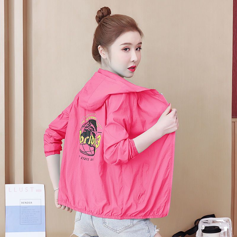 Sun protection clothing for women  new summer anti-UV middle-aged mother's wear thin coat Korean style loose sun protection clothing