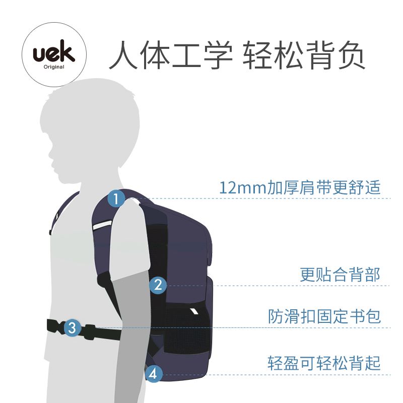 54224-UEK小学生书包1-3年级女孩轻便女生双肩背包男女童6-12岁儿童书包-详情图