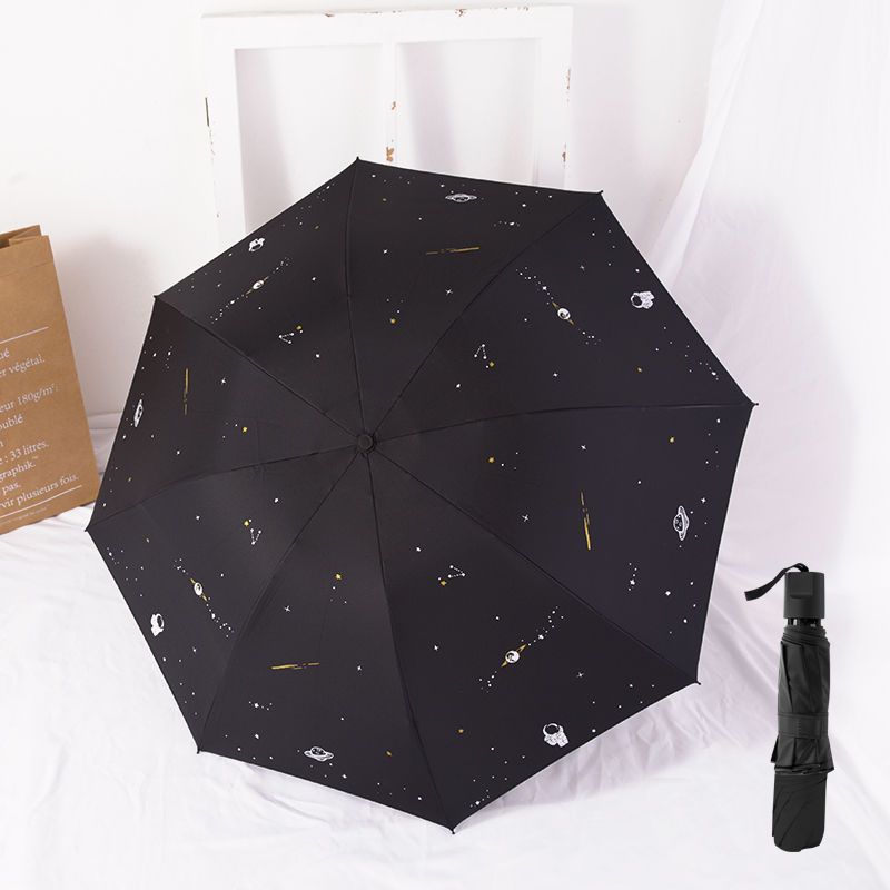 星空全自动太阳伞晴雨两用折叠遮阳防晒防紫外线男女学生ins雨伞