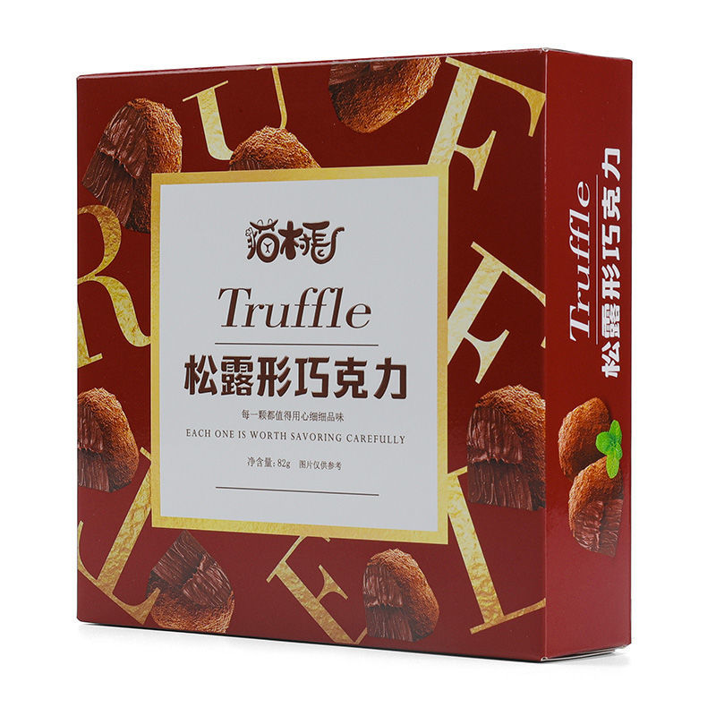 106373-【猫村长】网红松露黑巧克力太妃糖礼盒装送礼独立包装大分量批发-详情图