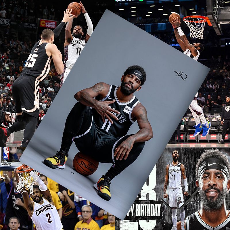 凯里欧文海报新款高清nba篮球明星学生宿舍卧室墙纸壁纸明星周边