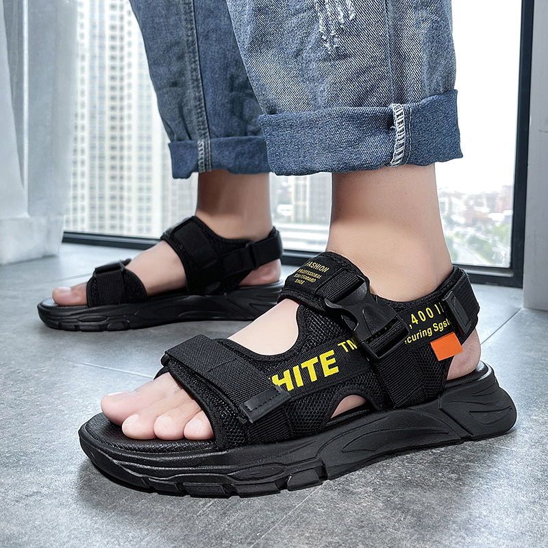 New summer sandals men's non-slip beach shoes personality outerwear dual-use slippers casual breathable sandals flip flops