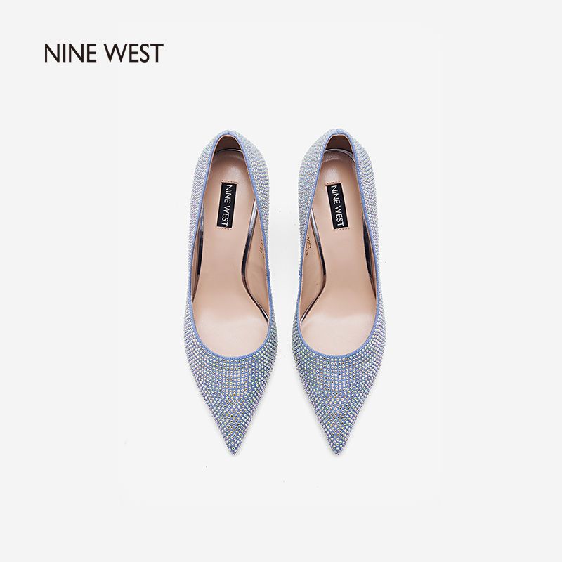 Nine West 玖熙21春夏新款真皮高跟鞋尖头通勤女鞋tatiah塔提亚 虎窝拼