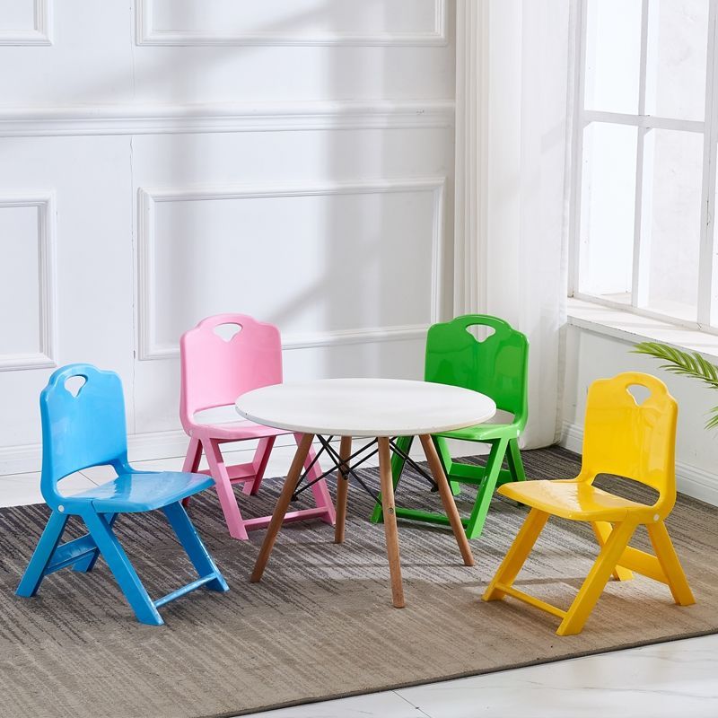 儿童椅可折叠小椅子画室小板凳宝宝幼儿园学生25厘米靠背椅塑料凳