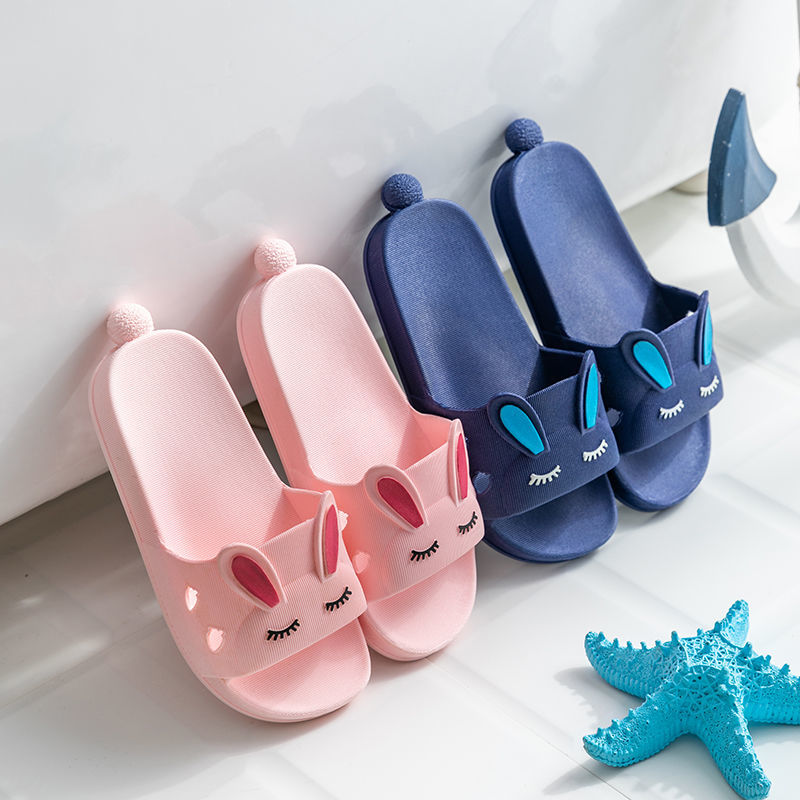 儿童拖鞋夏季女童男童卡通居家防滑软底可爱兔子室内外小孩凉拖鞋