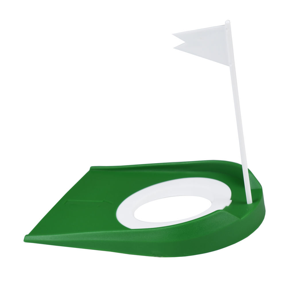 高尔夫推杆盘 室内外高尔夫推杆练习器 果岭洞 盘杯盘球洞带旗子