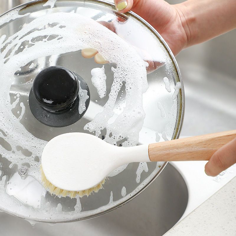 天然剑麻锅刷不沾油锅碗刷长柄刷子洗锅碗厨房清洁刷锅神器清洁刷