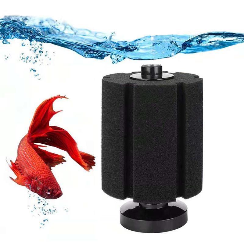鱼缸水妖精生化棉过滤器水族箱气动培菌增氧静音迷你过滤器反气举