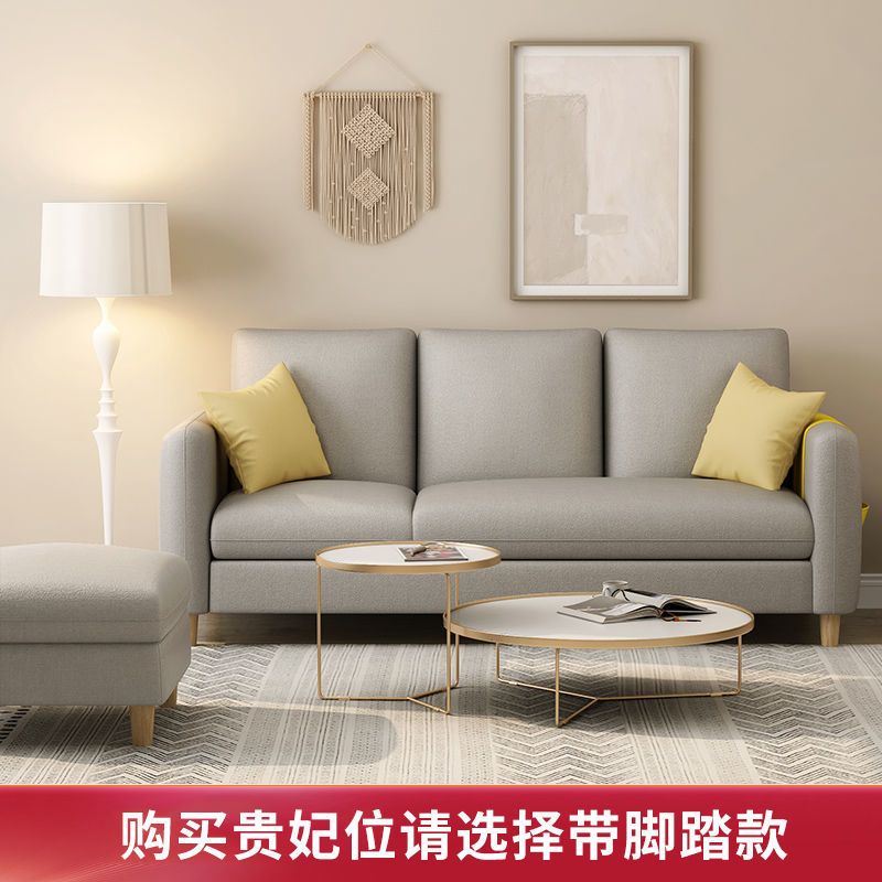 沙发客厅小户型双人三人2021新款网红科技布出租房布艺旧沙发