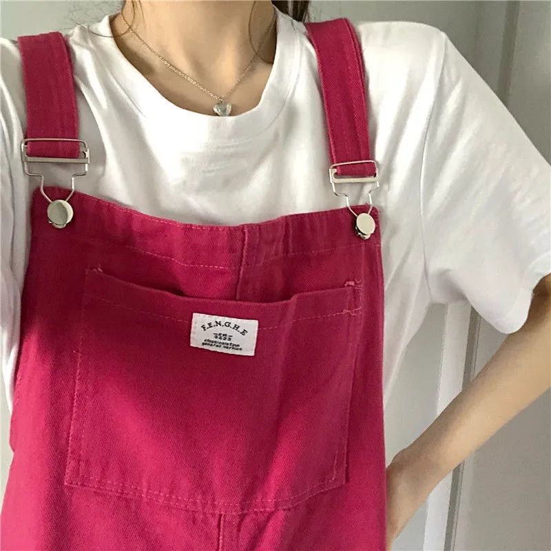 Summer new sugar explosion berry color sweetheart girl antique eye-catching rose pink age reducing suspender shorts