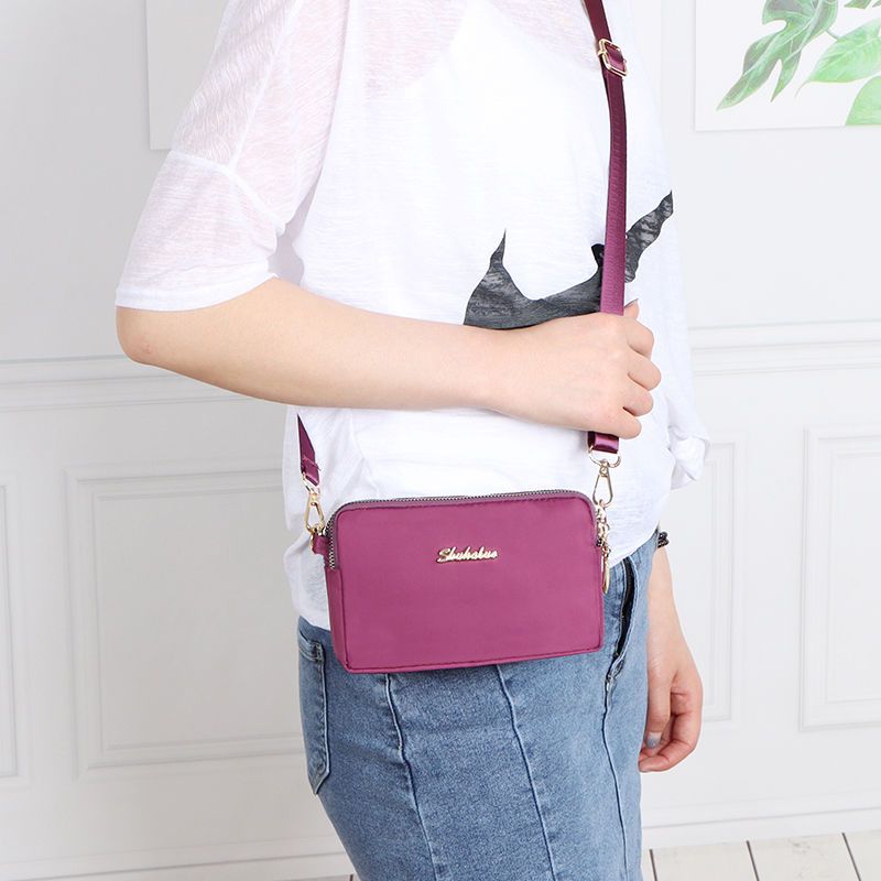 Large-capacity mobile phone bag, mini small shoulder bag, horizontal wallet, cross-body backpack for the elderly, mother's bag