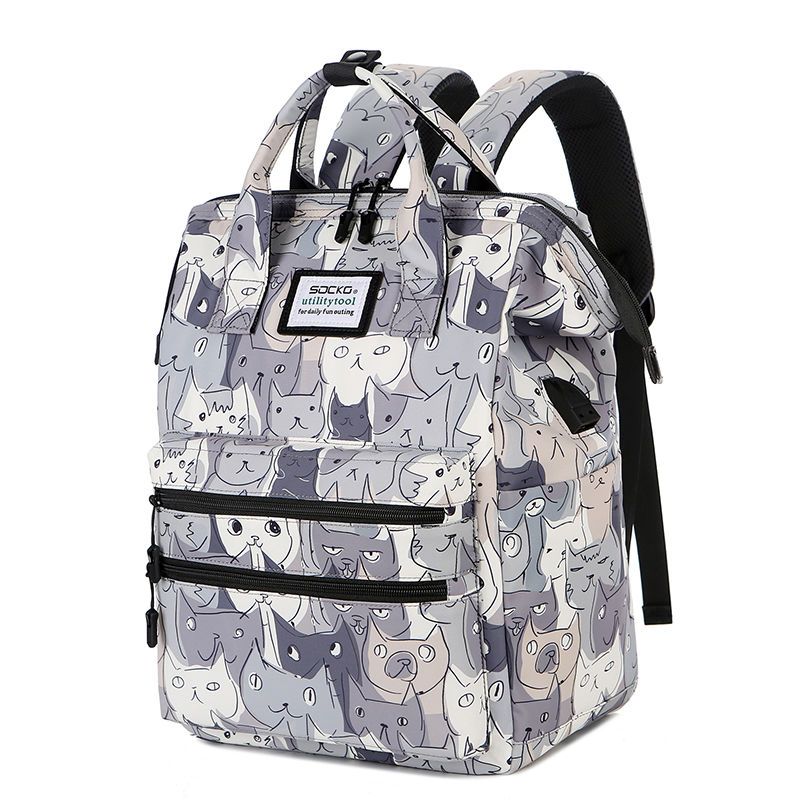 Neue, originale, geräumige und leichte 15,6-Zoll-Laptoptasche mit zwei Schultergurten, geeignet für Mittel- und Oberstufe._voghion.com
