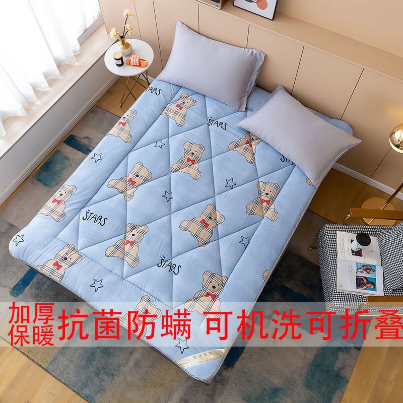 54184-四季床垫加厚防滑褥子学生宿舍单人双人1.5米1.2宽可折叠软垫子-详情图