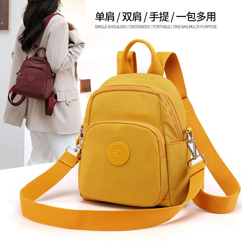 Oxford cloth backpack women's small bag summer lightweight travel 2021 new canvas mini shoulder backpack women waterproof