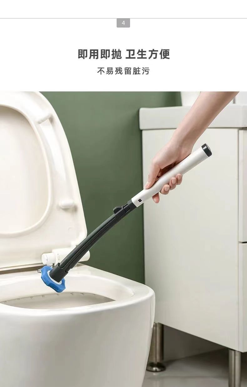 一次性马桶刷套装家用卫生间可抛替换头清洗神器无死角洗厕所刷子
