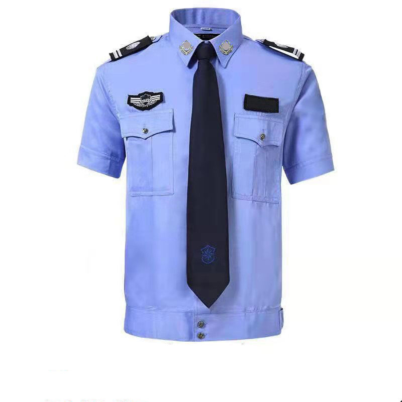 夏保安服套装男保安服夏装短袖物业男女夏季工作服衬衣半袖执勤服