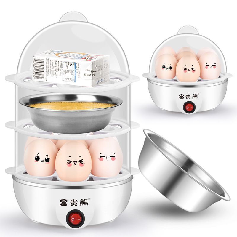 37772-自动断电蒸蛋器大容量煮蛋器家用早餐神器迷你蒸蛋神器宿舍早餐机-详情图