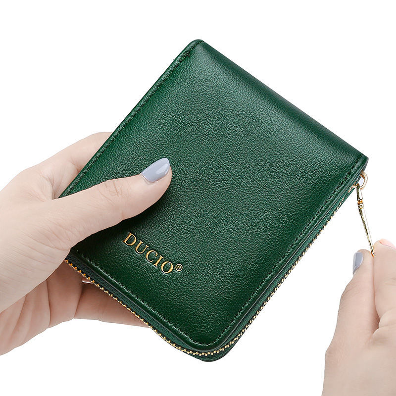 2022 new wallet ladies small ins student coin purse simple mini cute short card bag all-in-one bag
