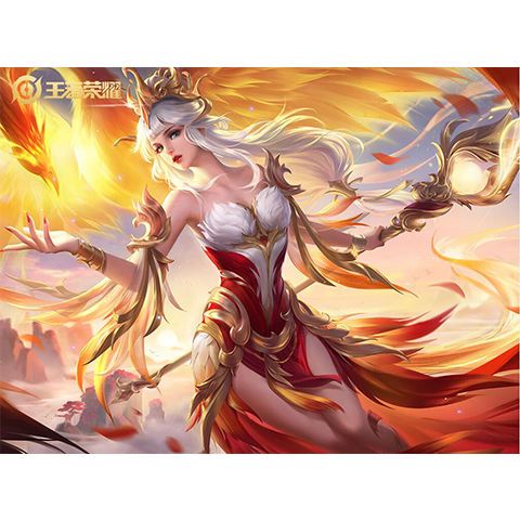 数字油画王者荣耀diy填色画游戏英雄手工手绘礼物装饰油彩画