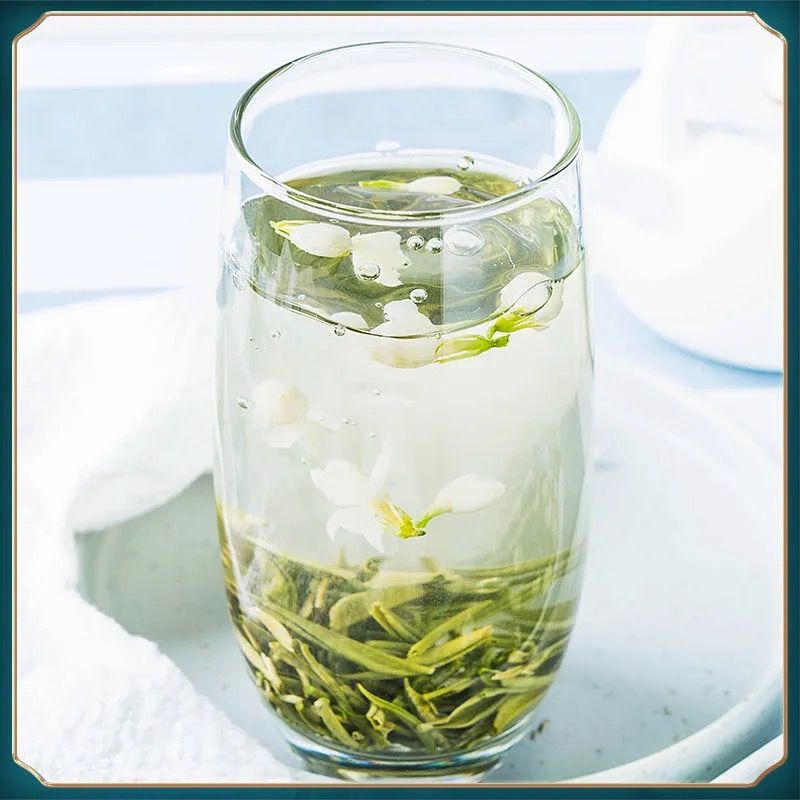 54142-特级茉莉龙毫2021广西横县新茶浓香茉莉花茶叶大白毫毛尖袋装500g-详情图