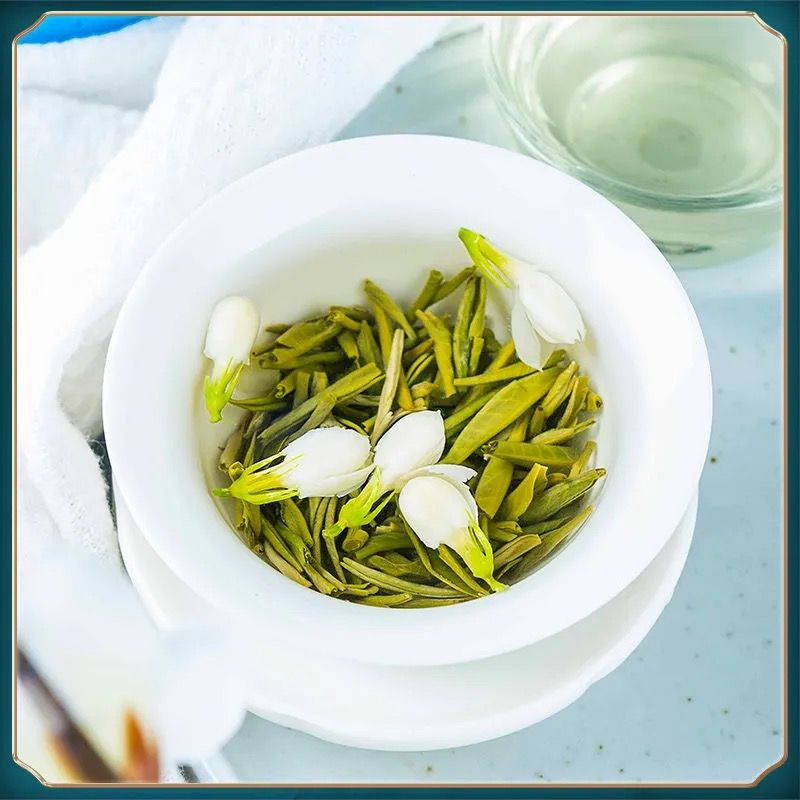 54142-特级茉莉龙毫2021广西横县新茶浓香茉莉花茶叶大白毫毛尖袋装500g-详情图