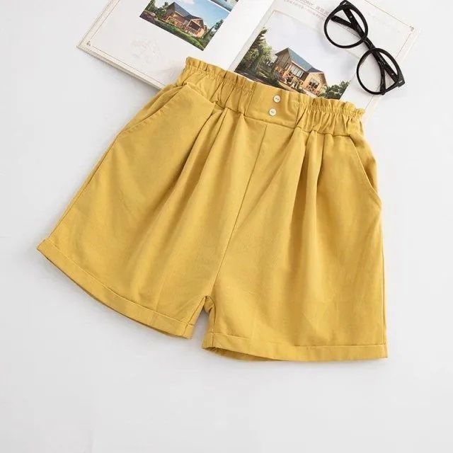 Girls shorts summer 2023 new children's foreign style loose shorts outer wear middle and big boys and girls all-match hot pants