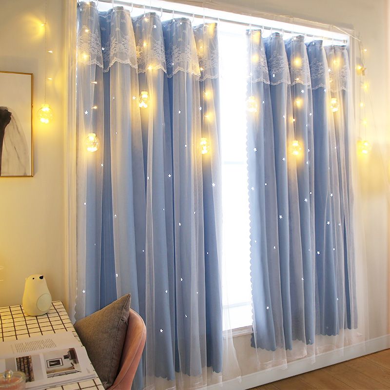 新款窗帘杆免打孔安装整套卧室遮阳魔术贴款简易伸缩不含带杆全套