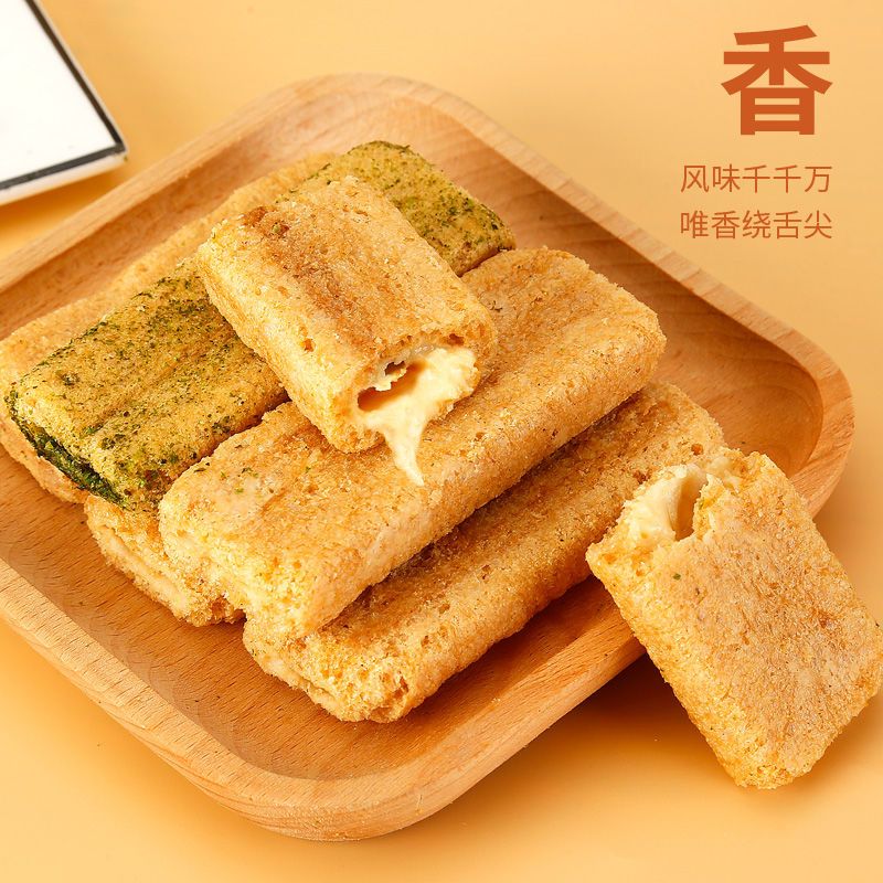 37790-【爆浆夹心多口味】台湾米饼代餐粗粮饼干儿童网红休闲零食320克-详情图