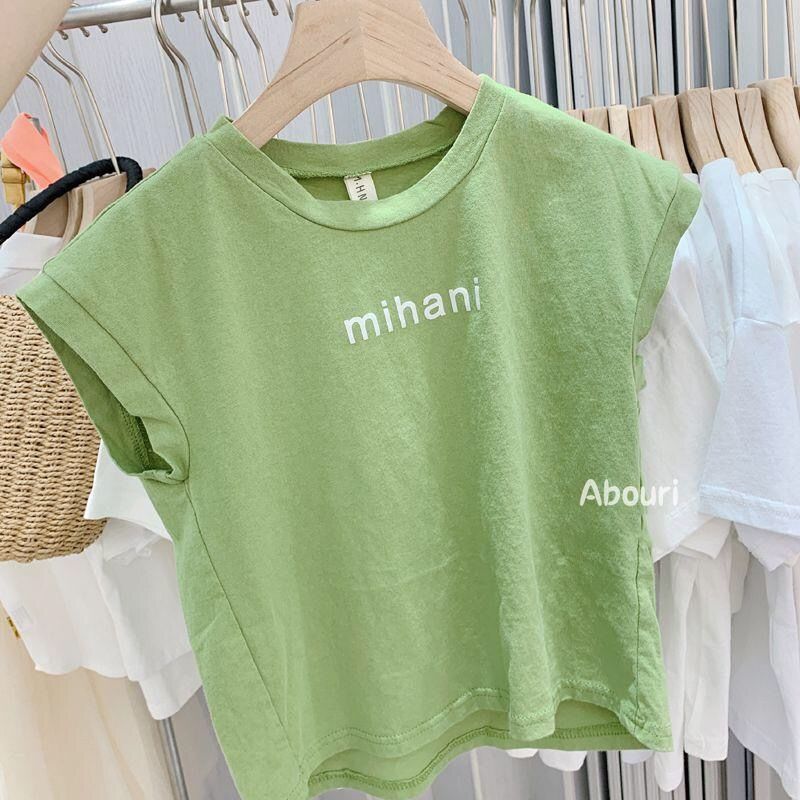 Boys suit foreign style cotton children's baby printed letters loose t-shirt tops shorts 2021 summer two-piece set